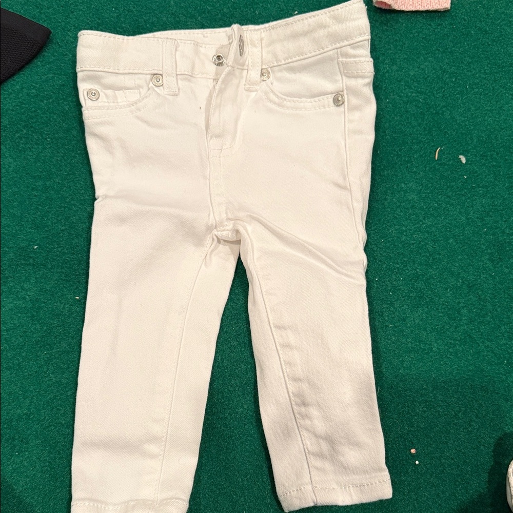 7 For All Mankind Kids White Jeans